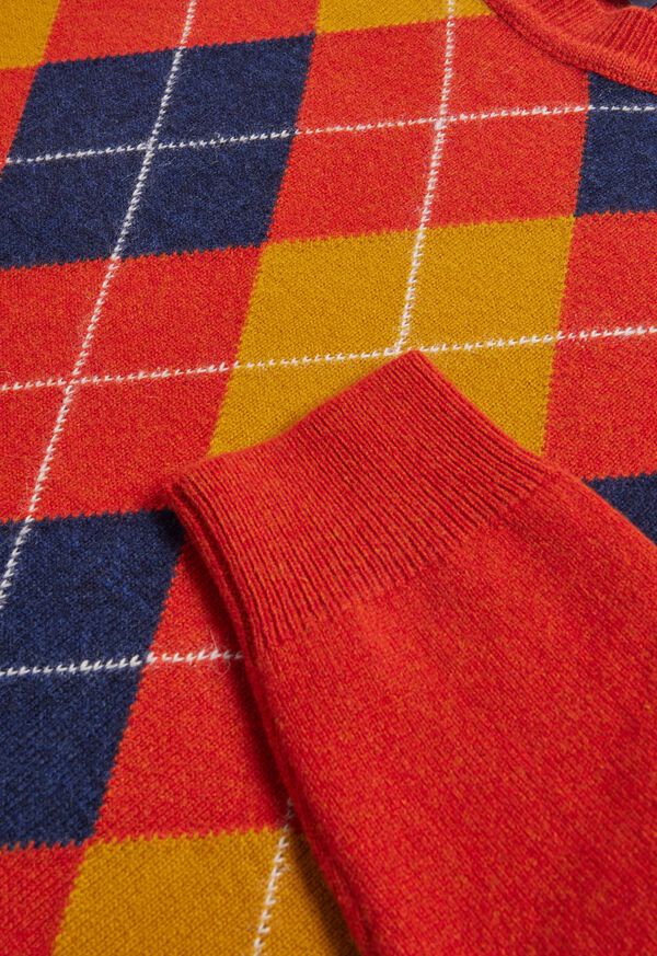 Paul Stuart Wool Argyle Crewneck Sweater, image 2
