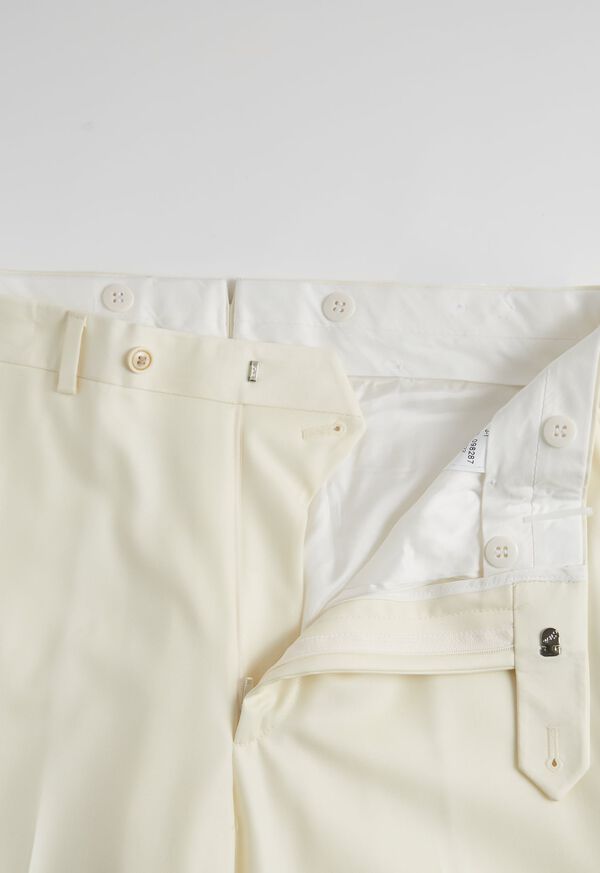 Paul Stuart Super 110s Wool Cream Trouser, image 2