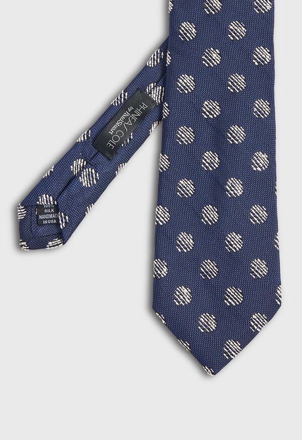 Paul Stuart Silk Woven Hopsack Deco Tie
