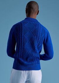 Paul Stuart Cotton Cable Shawl Collar Sweater, thumbnail 4