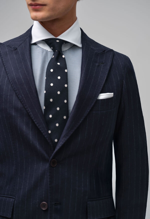 Paul Stuart Woven Silk & Wool Dot Tie, image 2