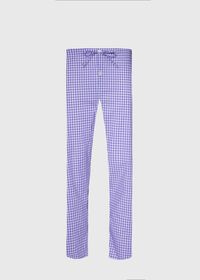 Paul Stuart Purple Check Lounge Pant, thumbnail 1