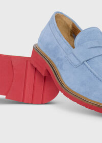 Paul Stuart Delfino Nubuck Penny Loafer, thumbnail 5