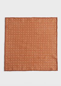Paul Stuart Contrast Polka Dot Pocket Square, thumbnail 2