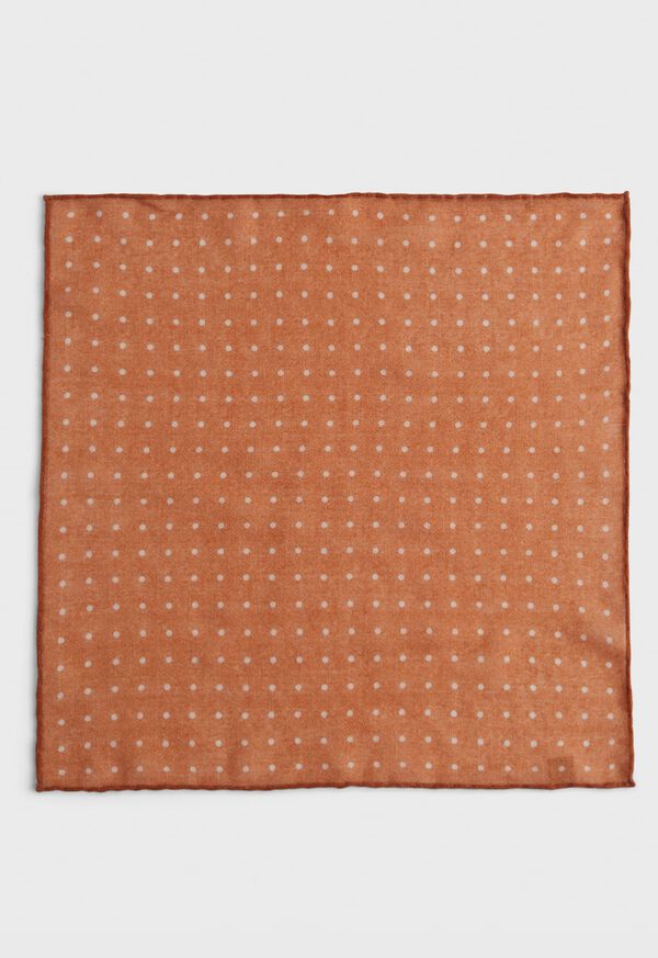 Paul Stuart Contrast Polka Dot Pocket Square, image 2