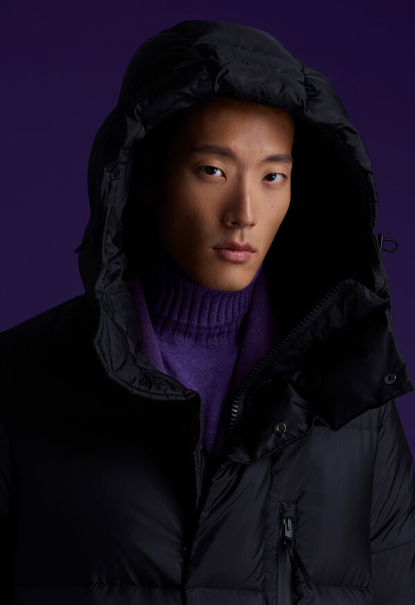 Paul Stuart Long Hooded Puffer Coat, image 7