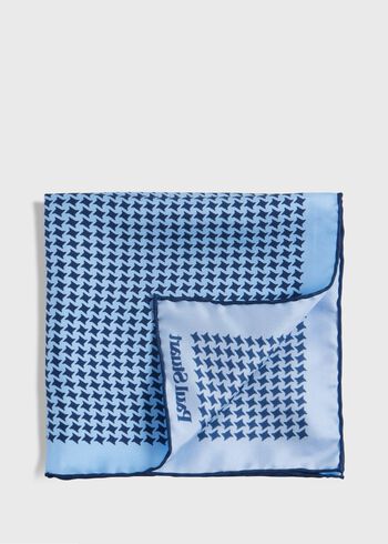 Paul Stuart Printed Silk Houndstooth Pocket square