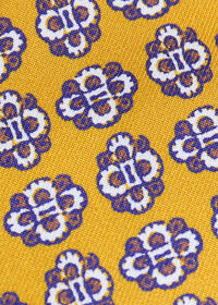 Paul Stuart Large Medallion Print Silk Tie, thumbnail 3