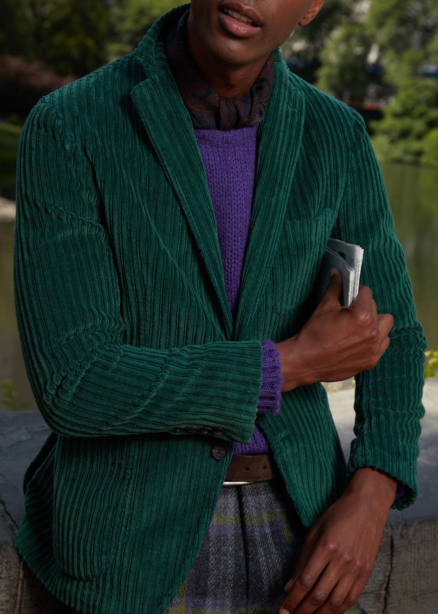 corduroy peacoat