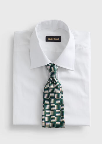 Paul Stuart Woven Silk Parquet Tie