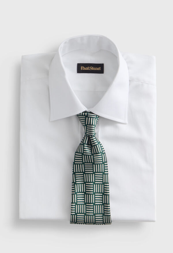 Paul Stuart Woven Silk Parquet Tie, image 2