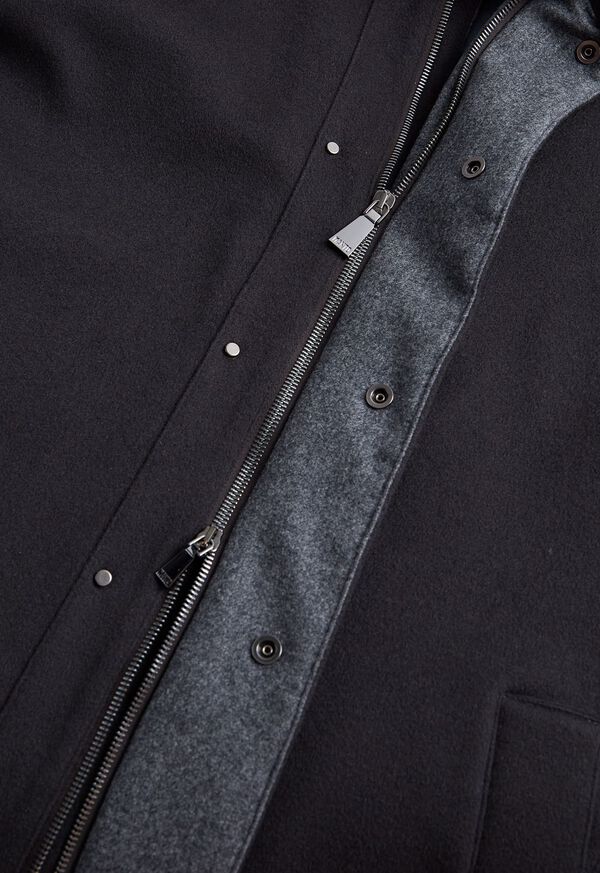 Paul Stuart Cashmere Storm System Coat with Removable Fur trim, image 3