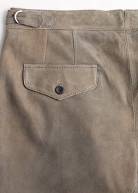 Paul Stuart Grey Leather Pant, thumbnail 3