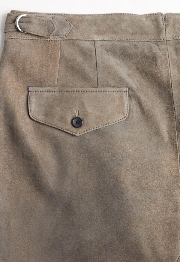 Paul Stuart Grey Leather Pant, image 3