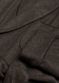 Paul Stuart Grey and Brown Cashmere plaid Robe, thumbnail 2