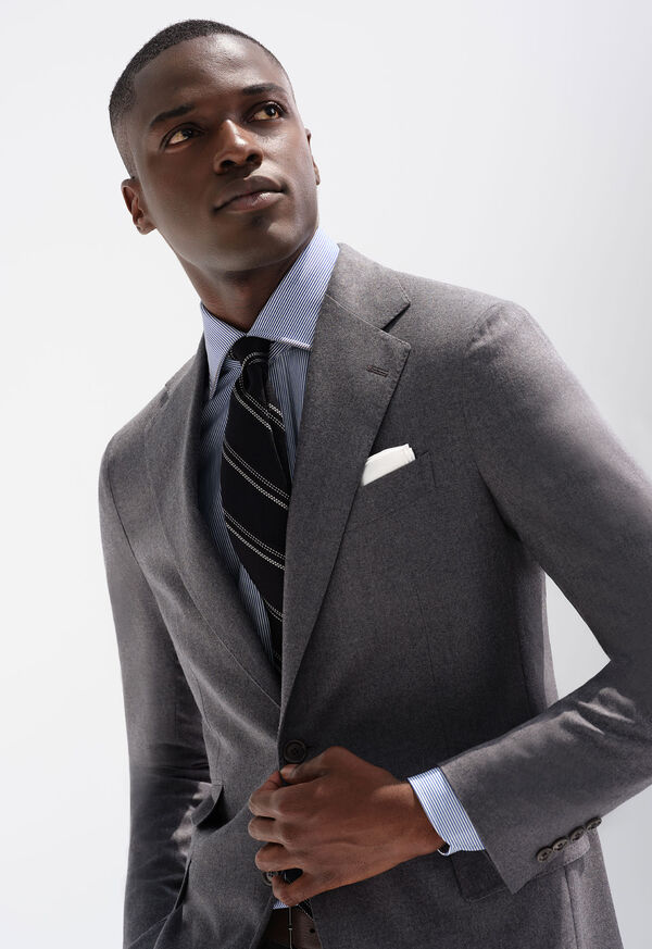 Paul Stuart White Cotton Handkerchief, image 3