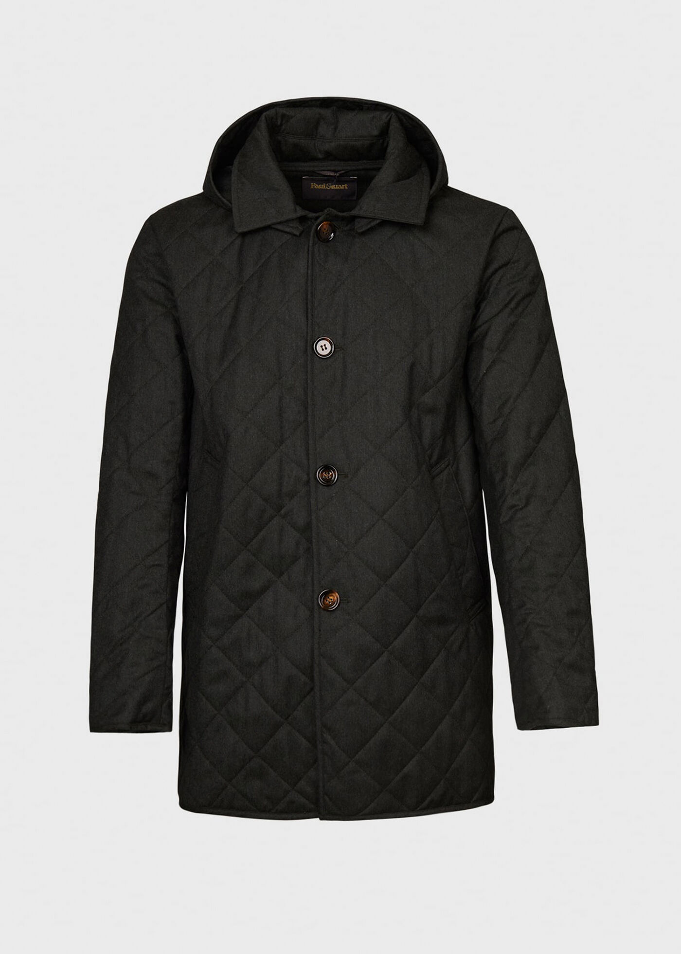 Quilted Barn Coat with Hood