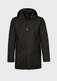 Paul Stuart Quilted Barn Coat with Hood, thumbnail 1