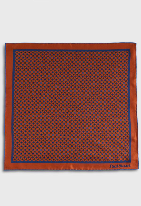 Paul Stuart Micro Medallion Print Pocket Square, image 2