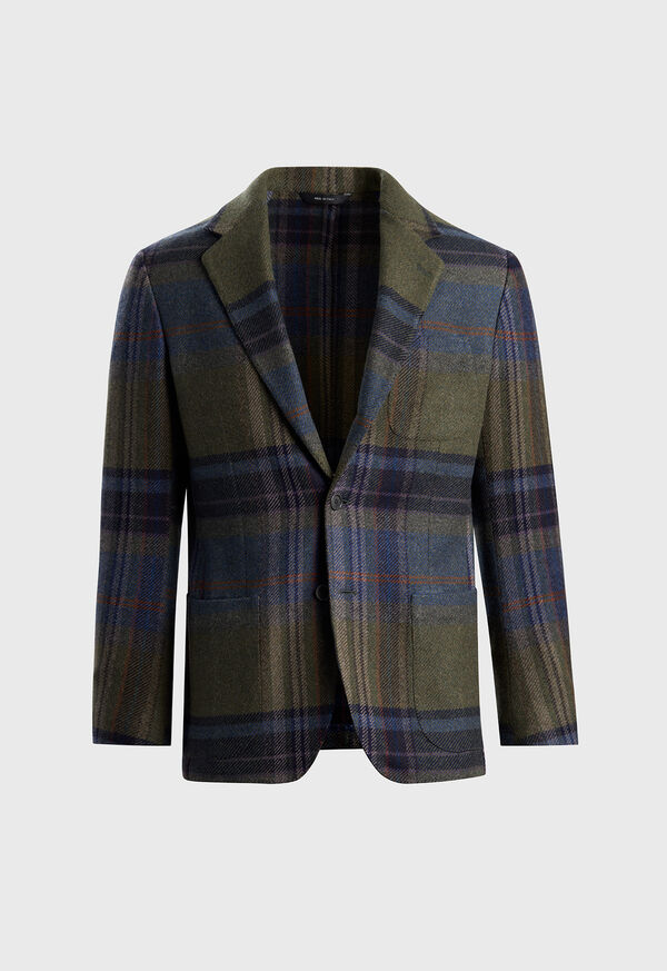 Paul Stuart Cashmere & Wool Oversize Plaid Jacket, image 1