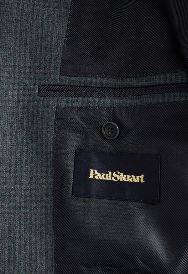 Paul Stuart Sage Tonal Plaid Flannel Suit, image 4