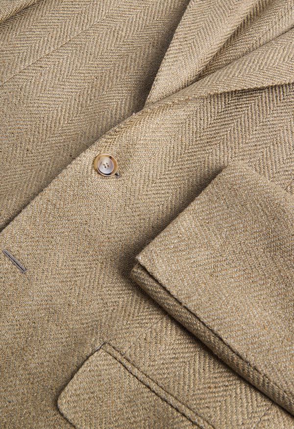 Paul Stuart Silk & Linen Herringbone Jacket, image 2