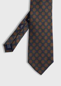 Paul Stuart Printed Silk Madder Medallion Tie, thumbnail 1