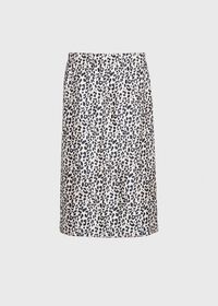 Paul Stuart Silk Animal Print Skirt, thumbnail 1