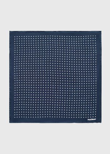 Paul Stuart Silk Dots Pocket Square