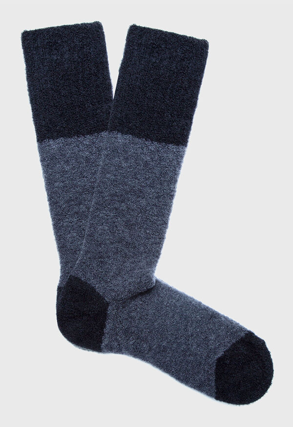 Paul Stuart Wool Blend Boucle Sock, image 1
