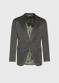 Paul Stuart Solid Green Silk Sport Jacket, thumbnail 1