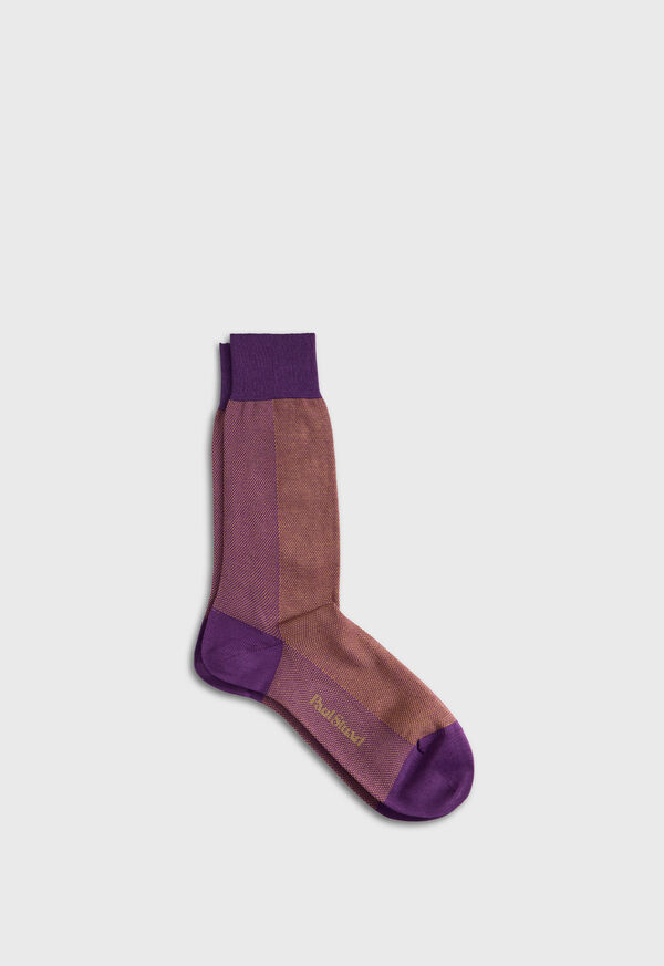 Paul Stuart Bi-Color Oxford Sock, image 1
