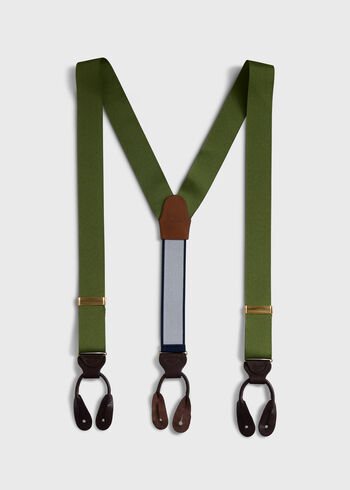 Paul Stuart Solid Grosgrain Suspenders