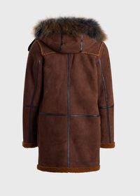 Paul Stuart Sheep Skin Shearling Toggle Coat, thumbnail 2