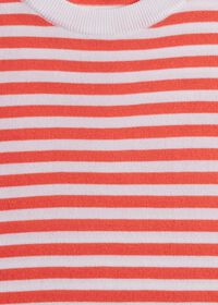 Paul Stuart Stripe Knit Short Sleeve Crewneck, thumbnail 2