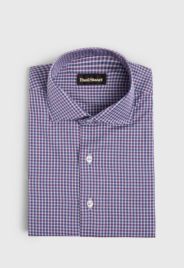 Paul Stuart Natural Stretch Small Check Sport Shirt, image 1