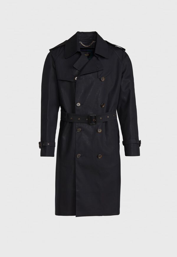 Paul Stuart Double Breasted Trench Coat, image 2