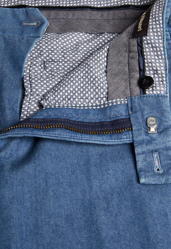 Paul Stuart Chambray Cotton Stretch Pant, image 2