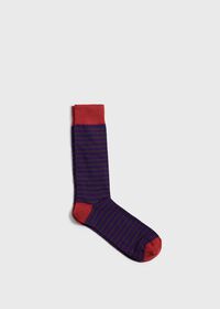 Paul Stuart Cotton Stiped Sock, thumbnail 1