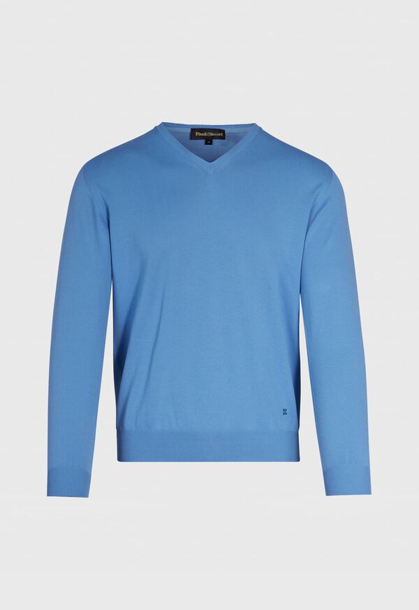 Paul Stuart Cotton V-Neck Sweater, image 1