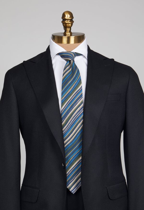 Paul Stuart Wool Multi Stripe Tie, image 2