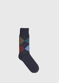 Paul Stuart Wool and Cashmere Blend Argyle Socks, thumbnail 1