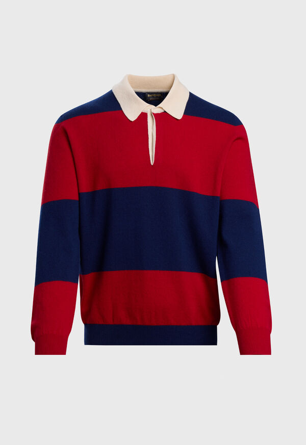Paul Stuart Lightweight Cashmere Rugby Sweater, image 1