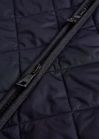 Paul Stuart Nylon Quilted Vest with Piping, thumbnail 2
