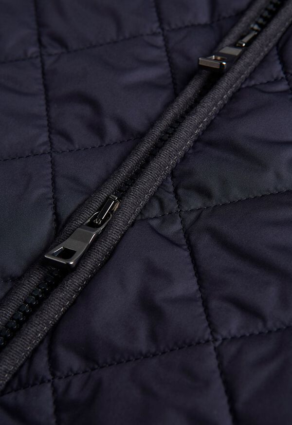 Paul Stuart Nylon Quilted Vest with Piping, image 8