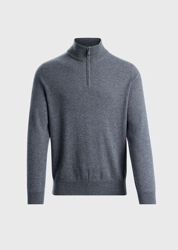 Paul Stuart Essential Cashmere Quarter Zip Sweater