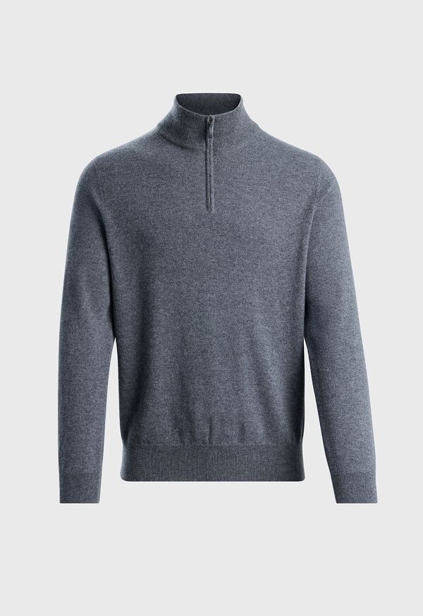Paul Stuart Essential Cashmere Quarter Zip Sweater, image 1