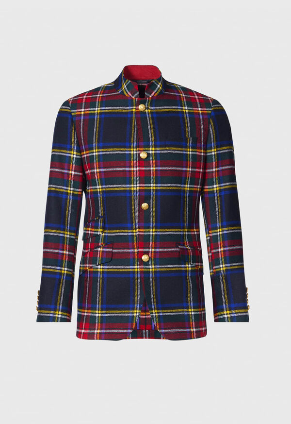 Paul Stuart Wool Plaid Dinner Jacket, image 1