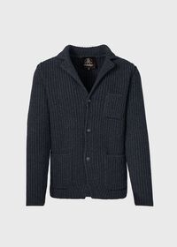 Paul Stuart Wool Ribbed Knit Jacket, thumbnail 1