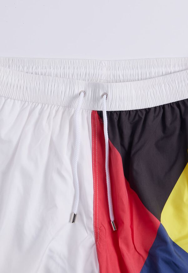 Paul Stuart Printed Flag Swim Shorts, image 3
